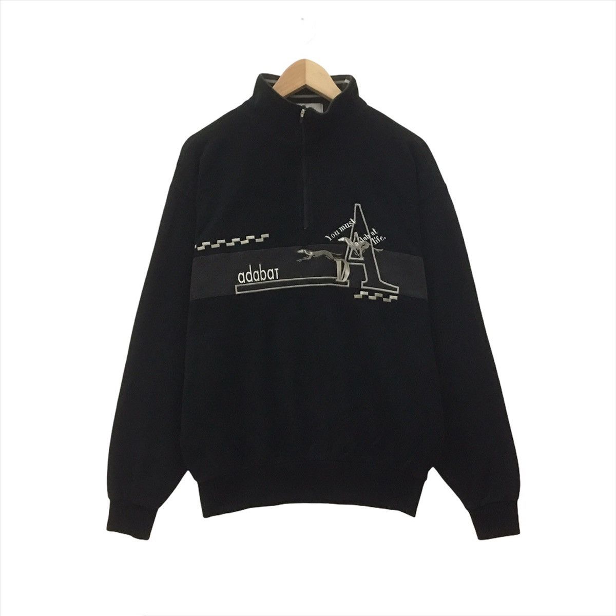 Vintage Adabat Halfzip Sweatshirt Embroidered Biglogo