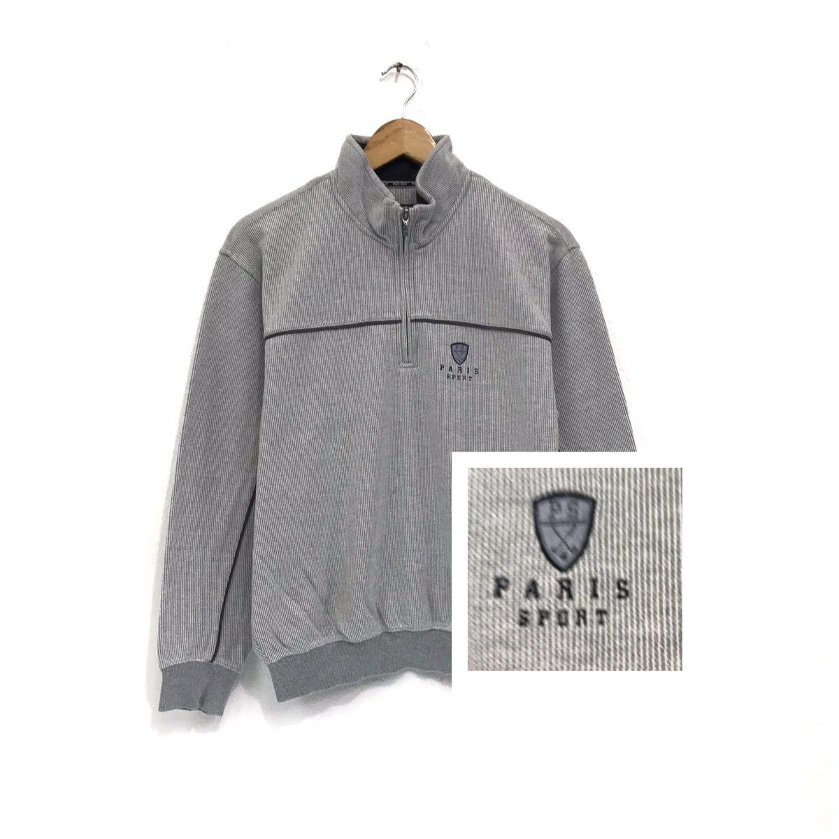 Other × Vintage Vintage Paris Sport Halfzip Sweatshirt Size US S / EU 44-46 / 1 - 1 Thumbnail