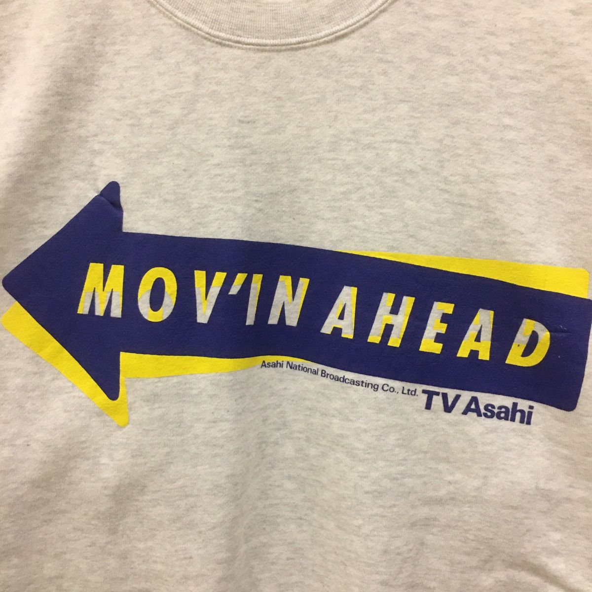 Japanese Brand × Vintage Vintage TV Asahi Sweatshirt CrewNeck Biglogo Mov’in Ahead Size US M / EU 48-50 / 2 - 3 Thumbnail