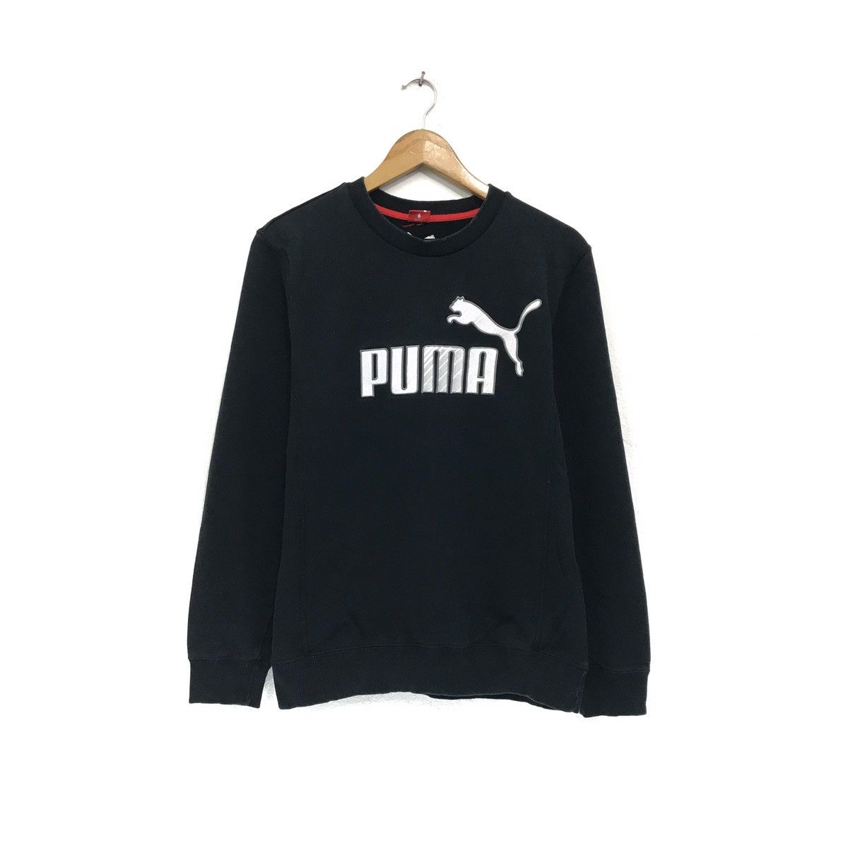 Puma Vintage Puma Sweatshirt Crewneck Biglogo Spellout Puma Size US M / EU 48-50 / 2 - 1 Thumbnail