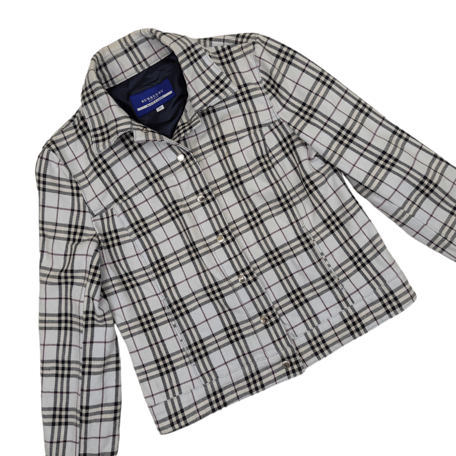 Burberry BURBERRY Check Jacket Size S / US 4 / IT 40 - 2 Thumbnail