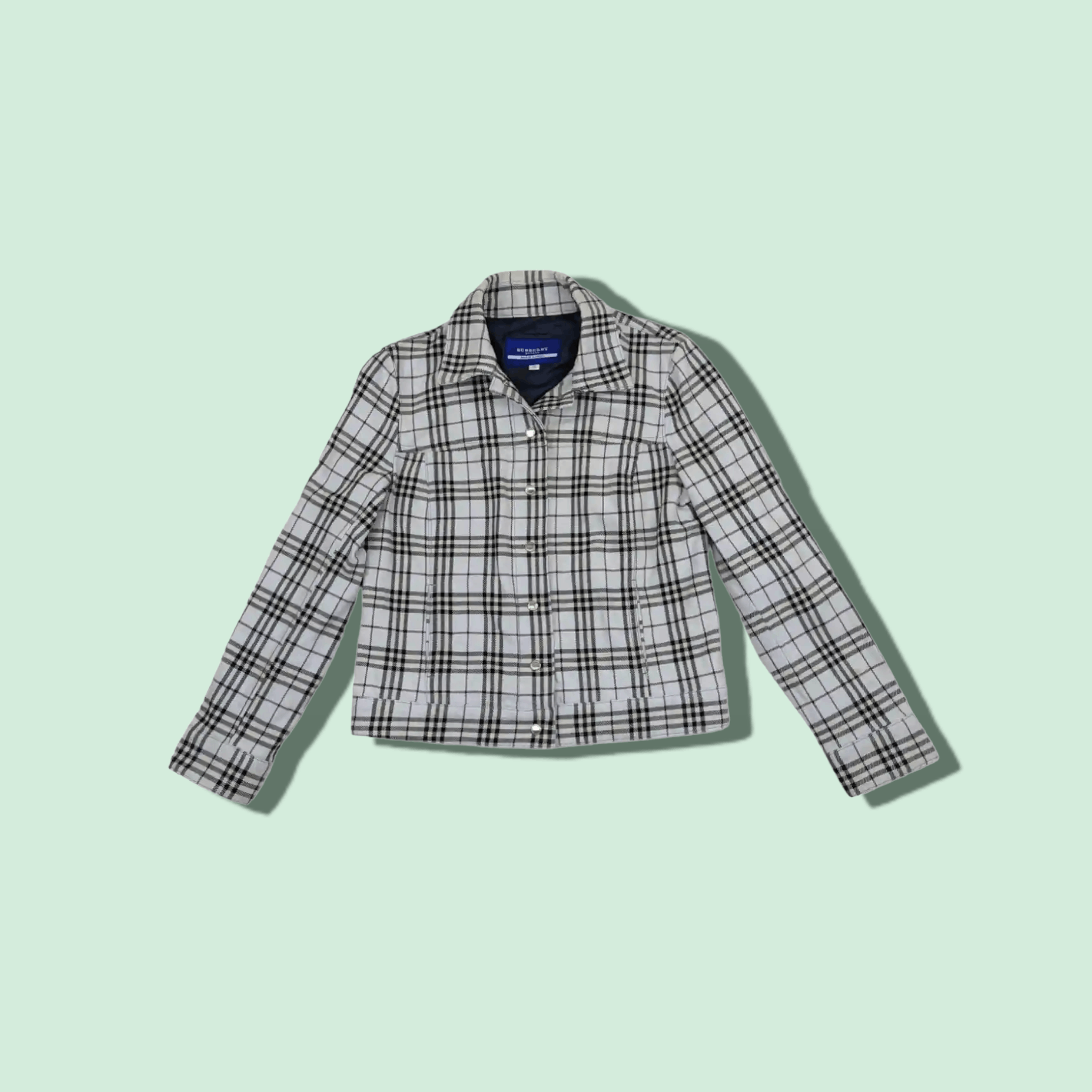 Burberry BURBERRY Check Jacket Size S / US 4 / IT 40 - 1 Thumbnail