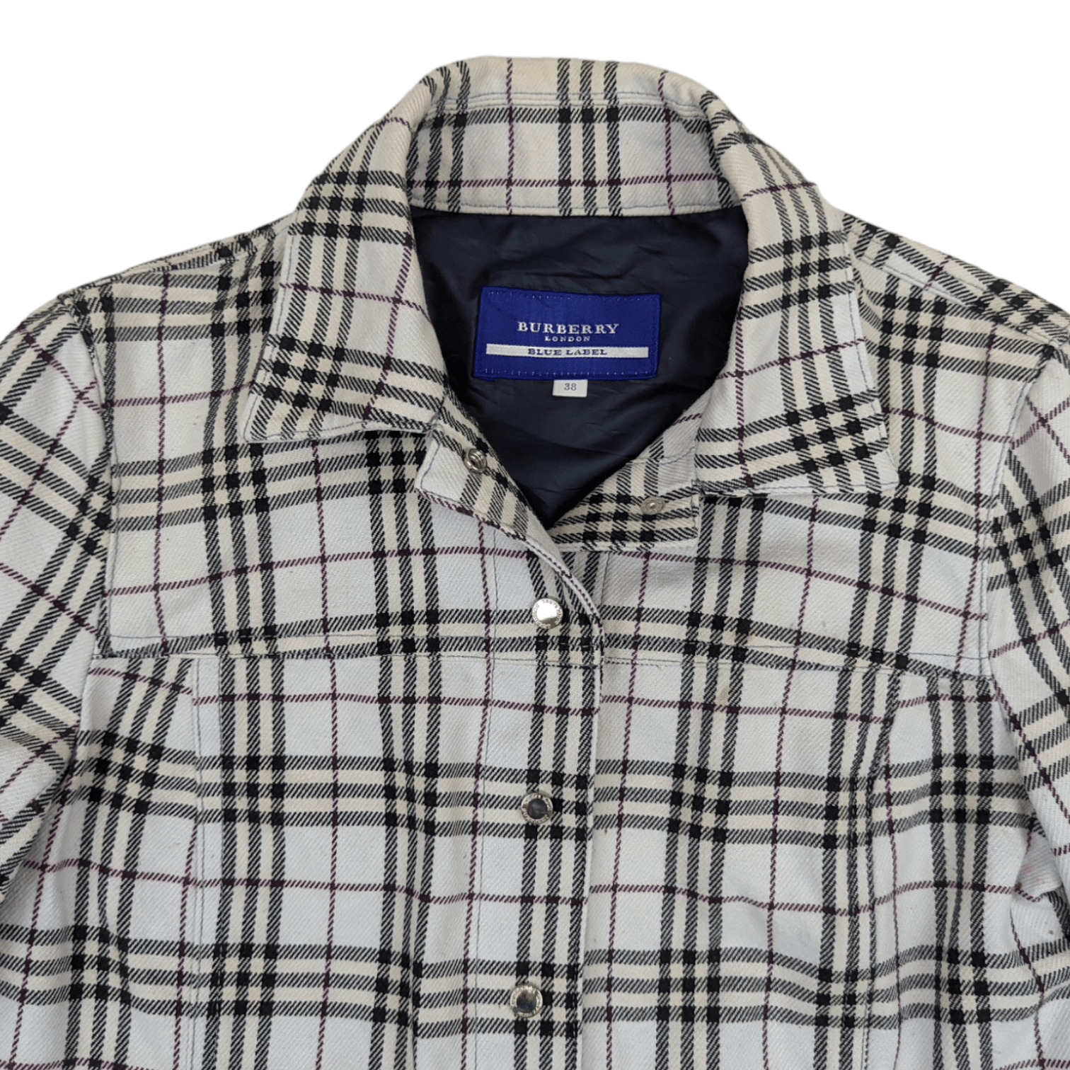 Burberry BURBERRY Check Jacket Size S / US 4 / IT 40 - 4 Thumbnail