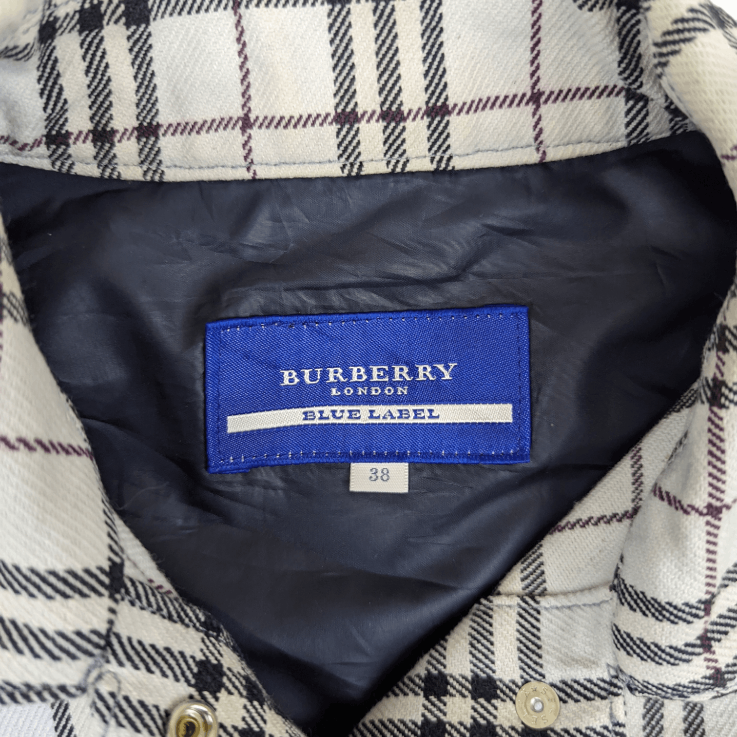 Burberry BURBERRY Check Jacket Size S / US 4 / IT 40 - 10 Thumbnail