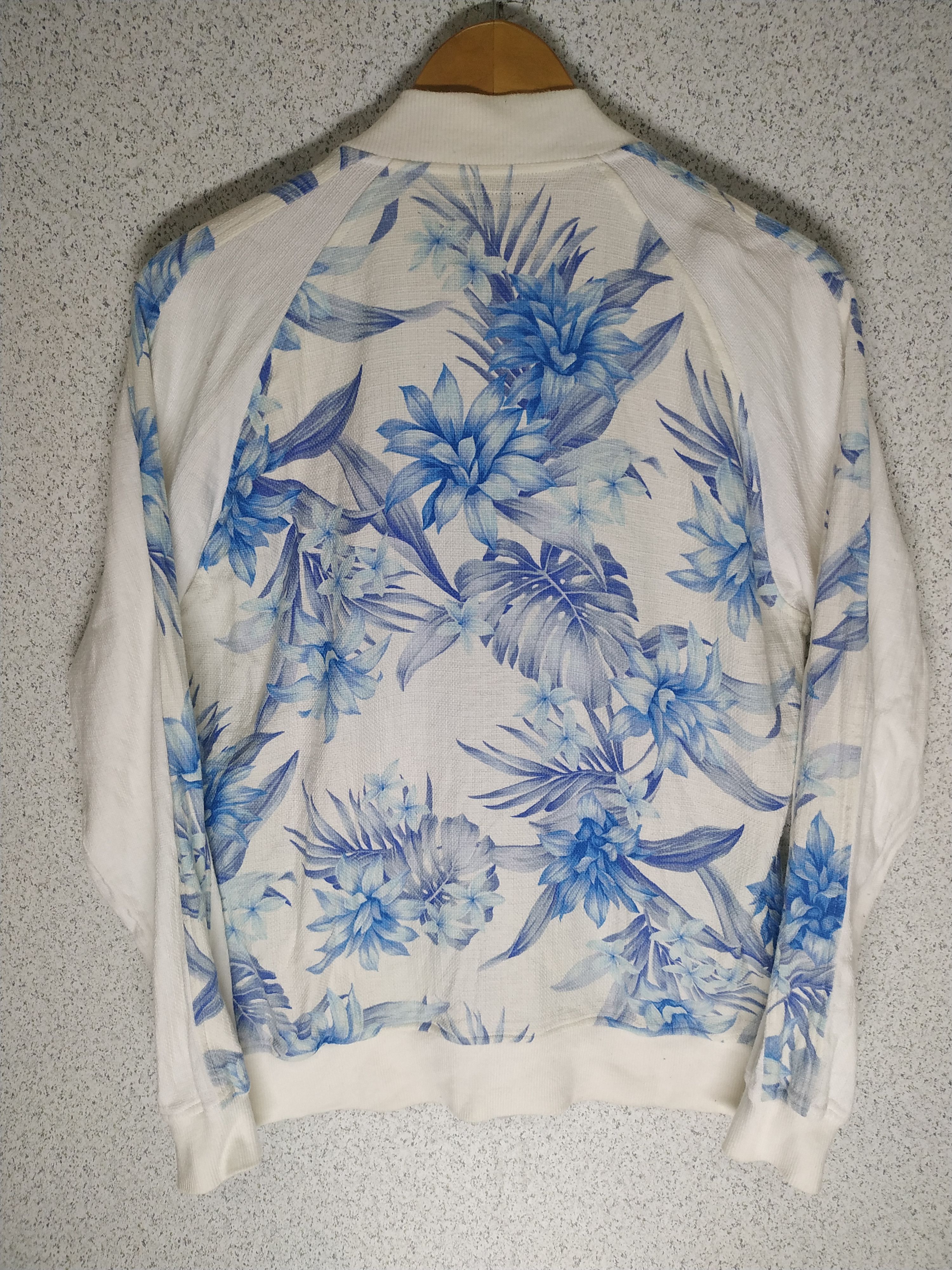 Japanese Brand Worn Out Age Floral Zip Up Jacket Made in Japan Size US L / EU 52-54 / 3 - 2 Thumbnail