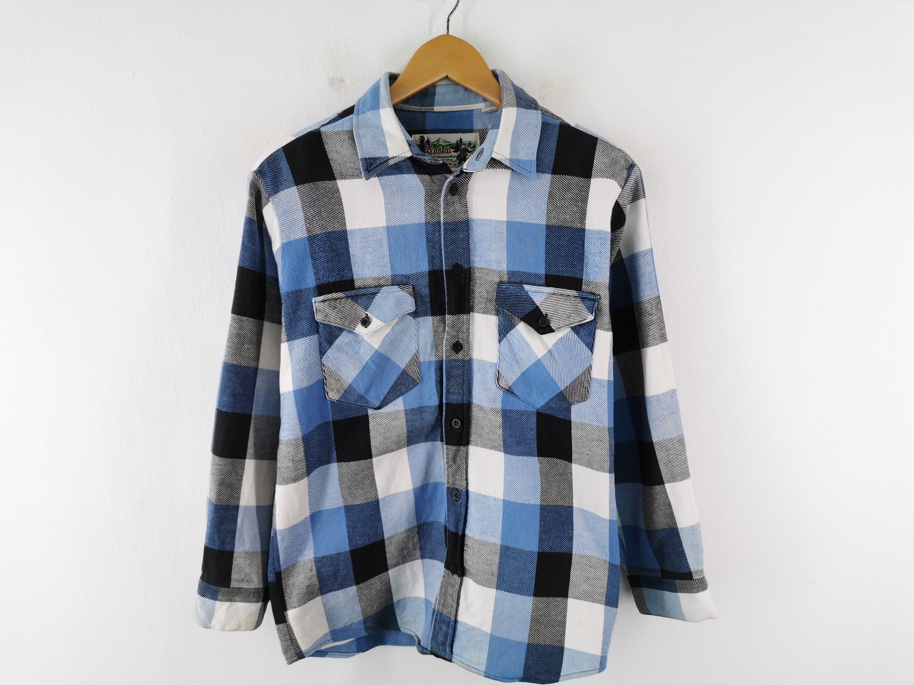 Vintage 90's Levis Alaska Flannel Shirt Size M Shirts Button Ups