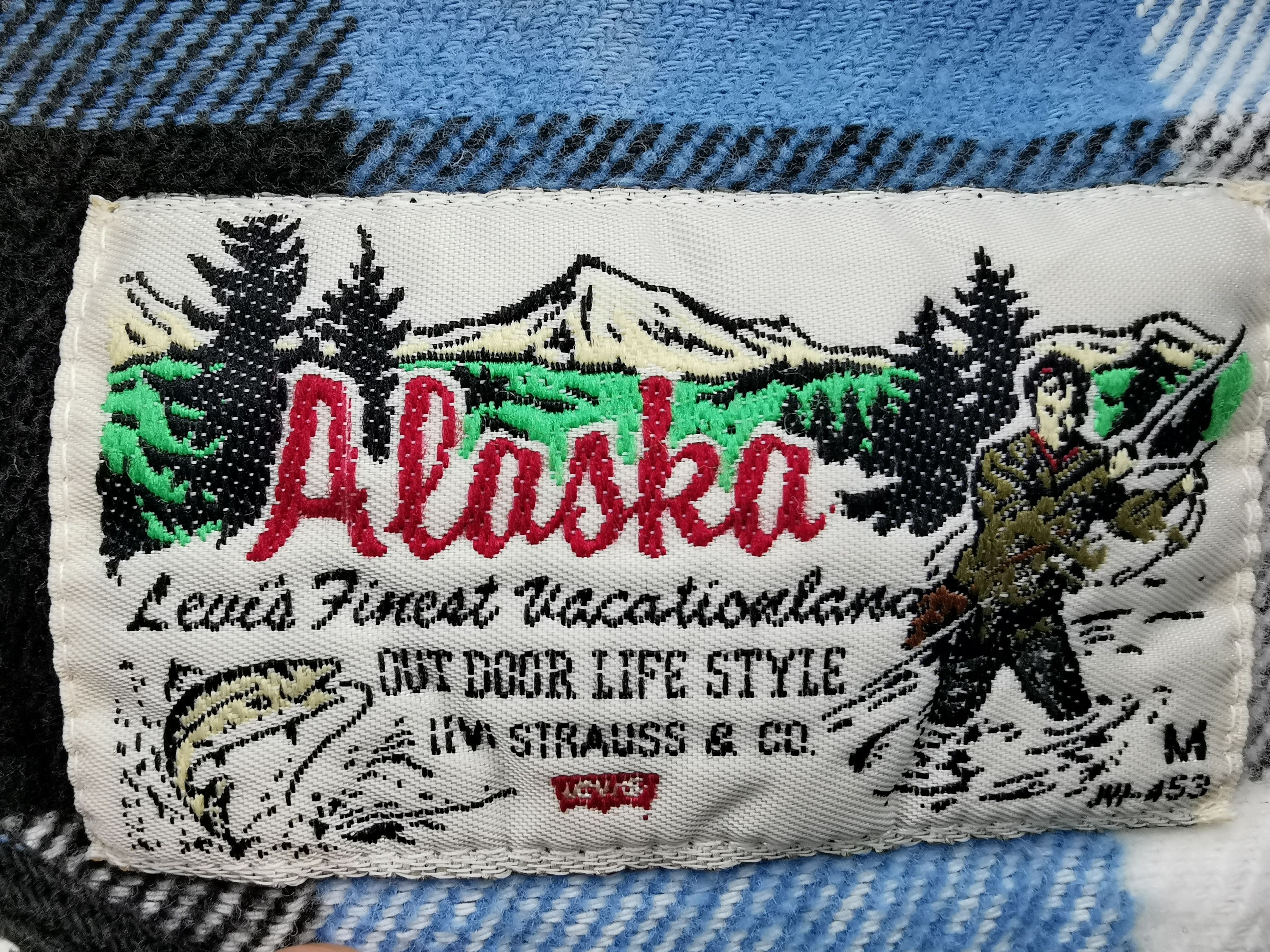 Vintage 90's Levis Alaska Flannel Shirt Size M