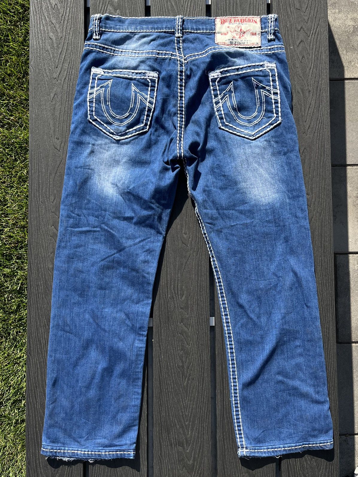 TRUE RELIGION BILLY SUPER T baggy straight jeans