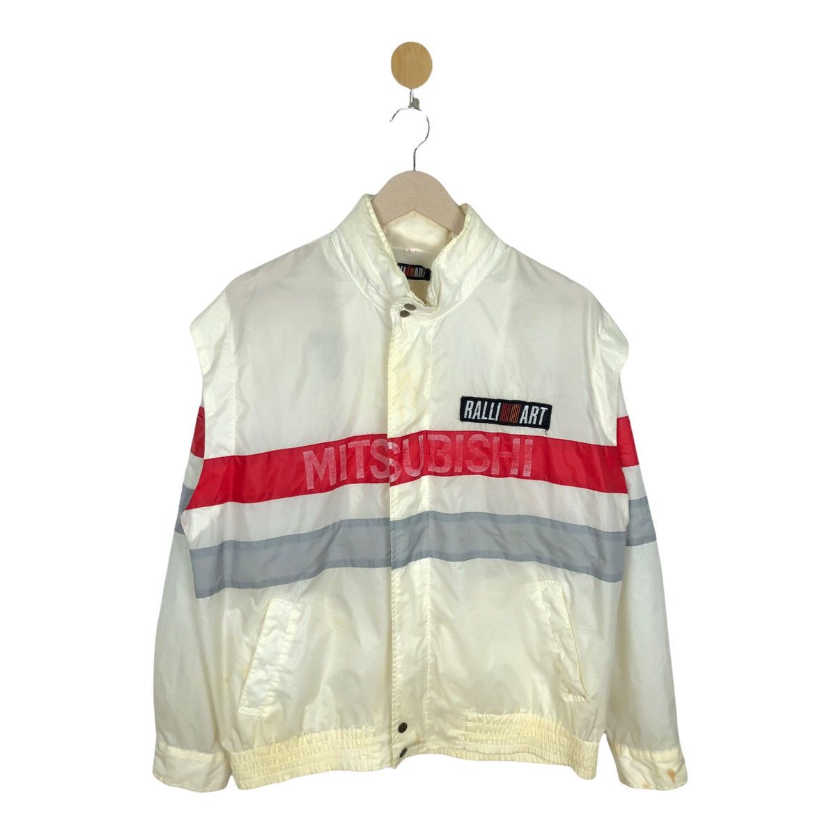 Japanese Brand × Vintage Vintage Ralli Art Mitsubishi Racing Light Jacket Size US L / EU 52-54 / 3 - 2 Thumbnail