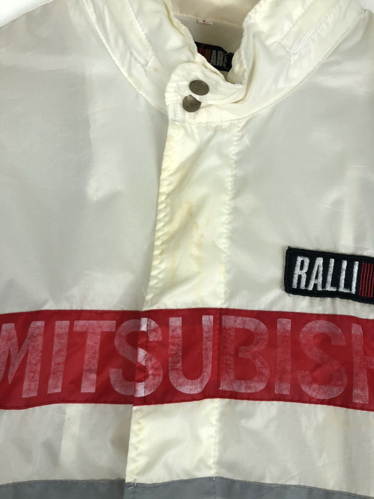 Japanese Brand × Vintage Vintage Ralli Art Mitsubishi Racing Light Jacket Size US L / EU 52-54 / 3 - 4 Thumbnail