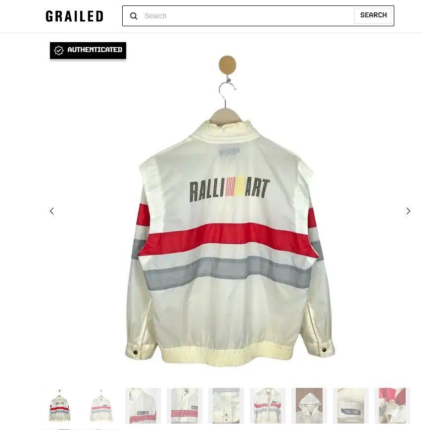 Japanese Brand × Vintage Vintage Ralli Art Mitsubishi Racing Light Jacket Size US L / EU 52-54 / 3 - 12 Thumbnail