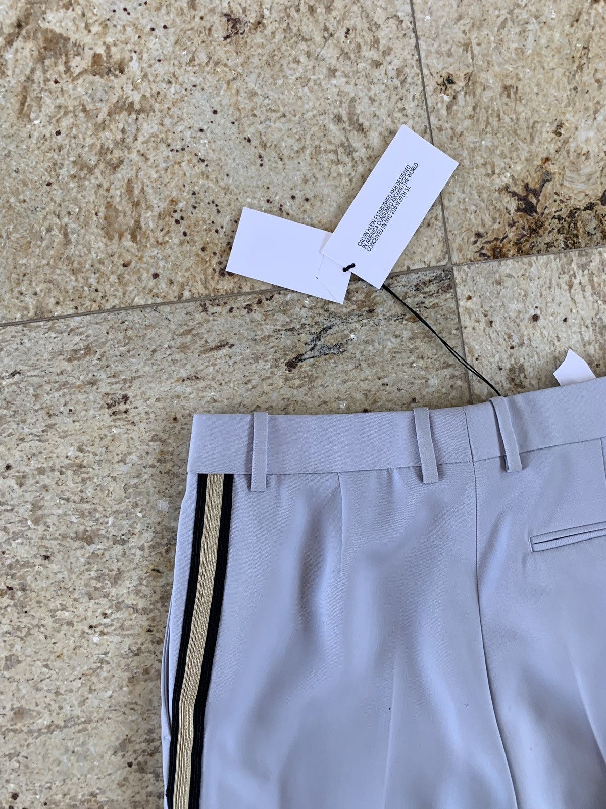 Calvin Klein 205W39NYC Light Blue Slacks With Trim Size US 29 - 13 Thumbnail