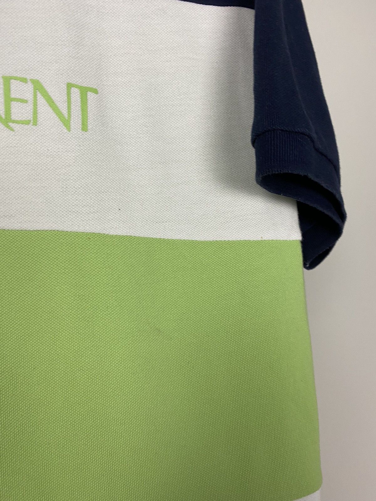 Vintage 90s Yves Saint Laurent vintage spell out polo T-shirt YSL Size US L / EU 52-54 / 3 - 7 Thumbnail