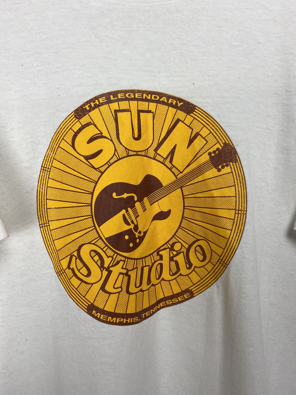 Marithe + Francois Girbaud × Vintage 90s Sun Studio vintage white T-shirt Size US XL / EU 56 / 4 - 2 Thumbnail