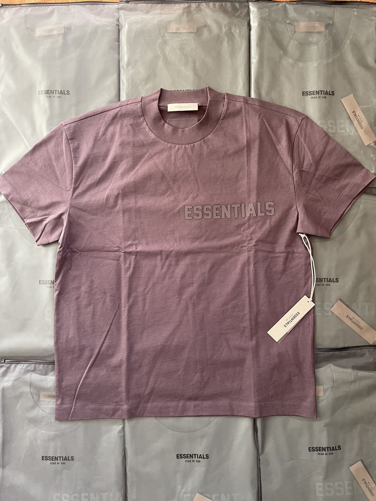 Essentials × FOG × Fear of God FOG - Essentials Fear Of God Plum SS23 T-Shirt Sz (M) Size US M / EU 48-50 / 2 - 1 Thumbnail