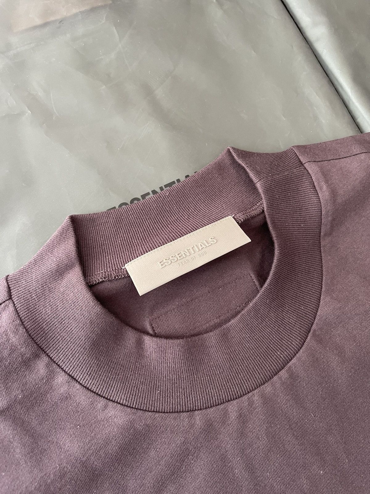 Essentials × FOG × Fear of God FOG - Essentials Fear Of God Plum SS23 T-Shirt Sz (M) Size US M / EU 48-50 / 2 - 4 Thumbnail