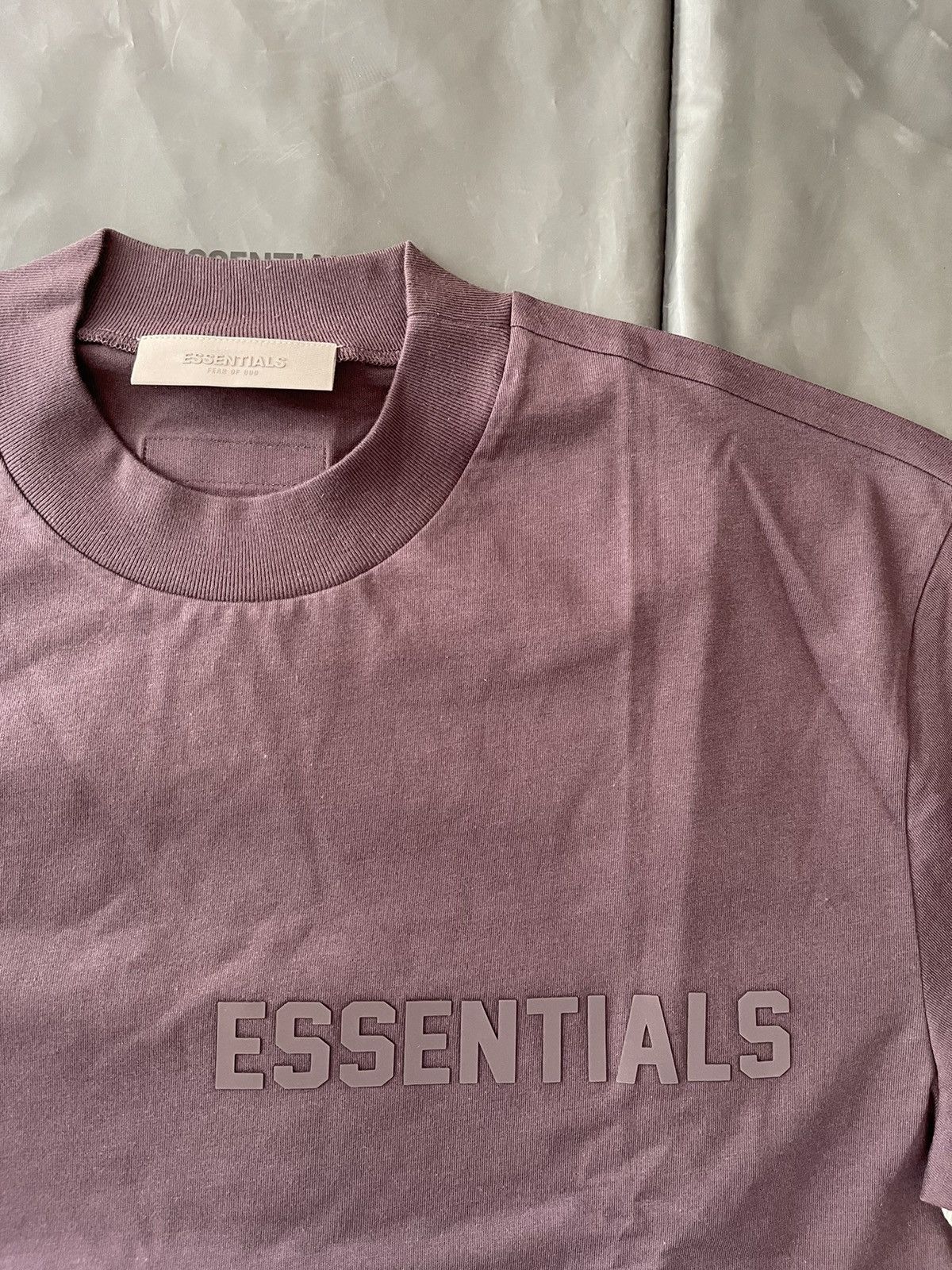 Essentials × FOG × Fear of God FOG - Essentials Fear Of God Plum SS23 T-Shirt Sz (M) Size US M / EU 48-50 / 2 - 3 Thumbnail
