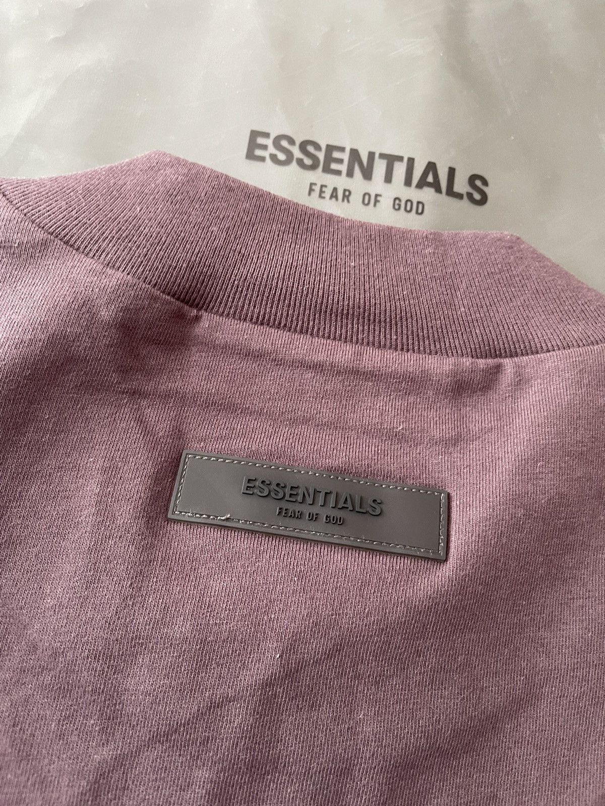 Essentials × FOG × Fear of God FOG - Essentials Fear Of God Plum SS23 T-Shirt Sz (M) Size US M / EU 48-50 / 2 - 5 Thumbnail