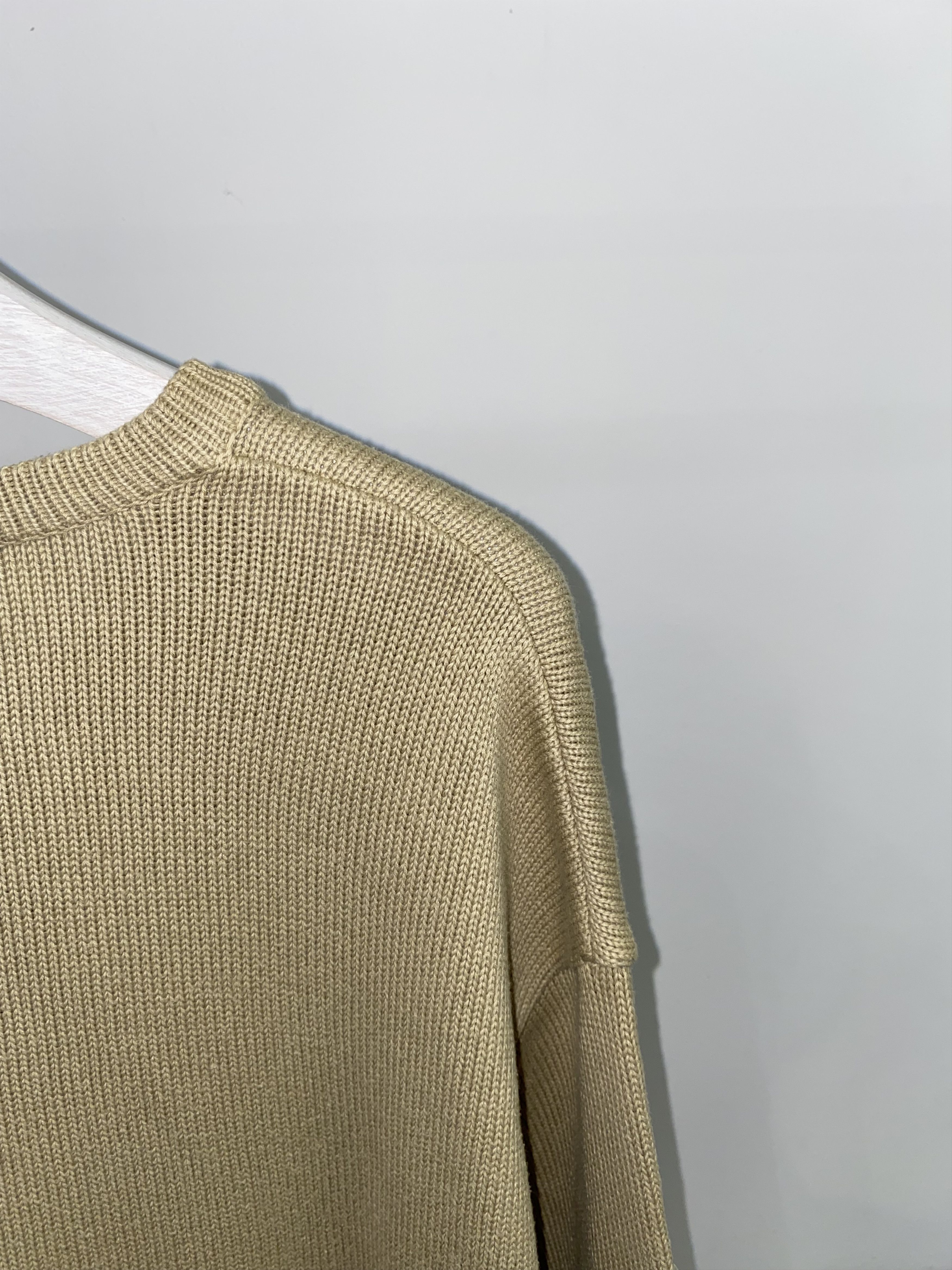 Moschino Moschino Bog Logo Beige Knitwear Beige Sweater Size US XL / EU 56 / 4 - 5 Thumbnail