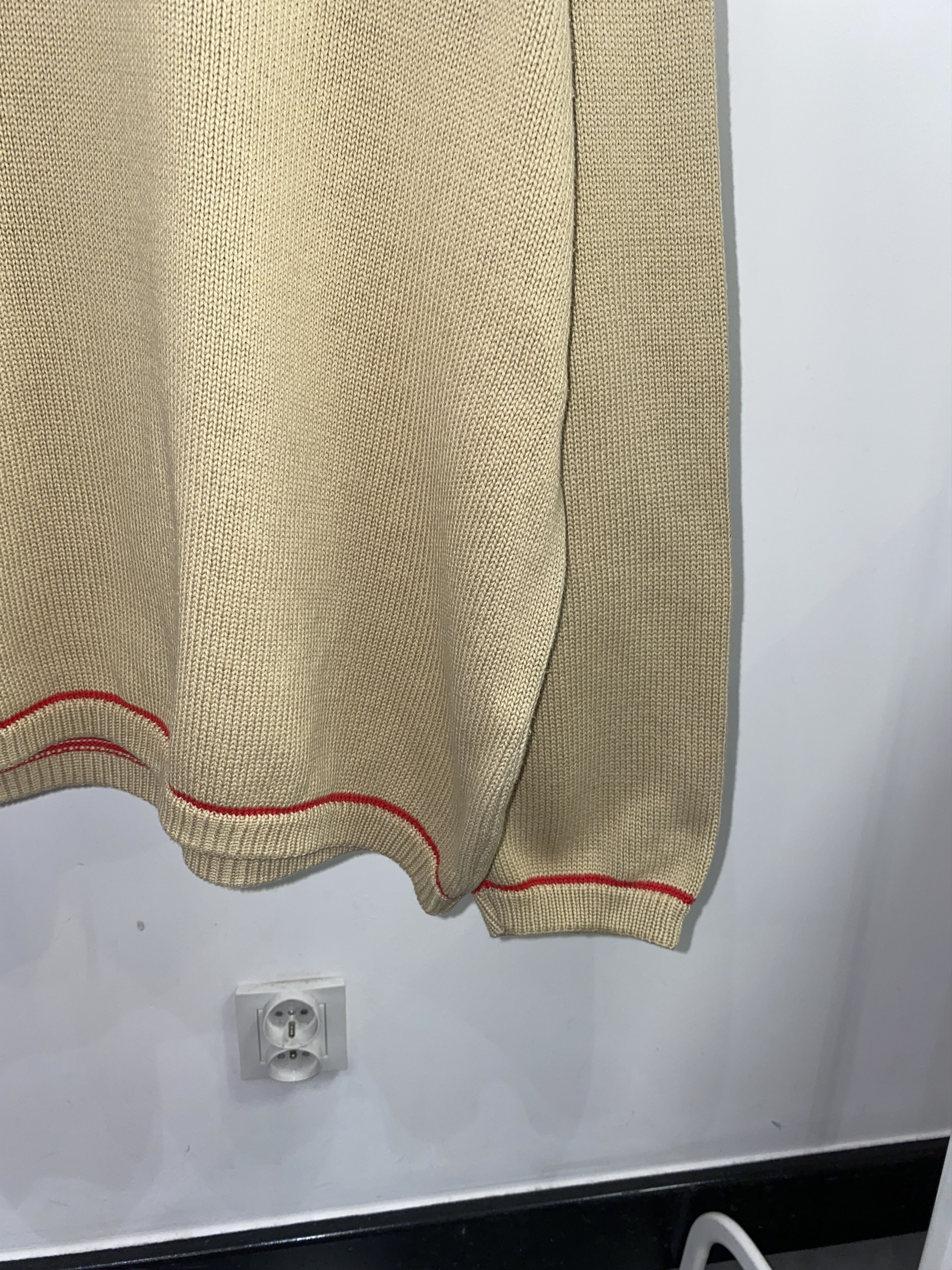 Moschino Moschino Bog Logo Beige Knitwear Beige Sweater Size US XL / EU 56 / 4 - 3 Thumbnail