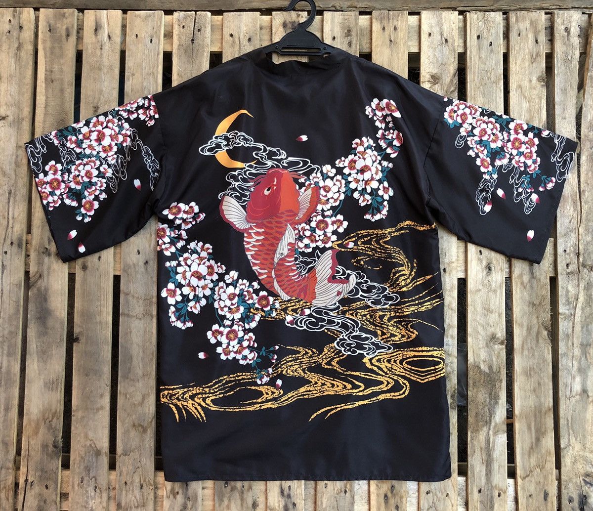 Japanese Brand Lucky koi cardigan kimono overprint size XL Size US XL / EU 56 / 4 - 1 Thumbnail