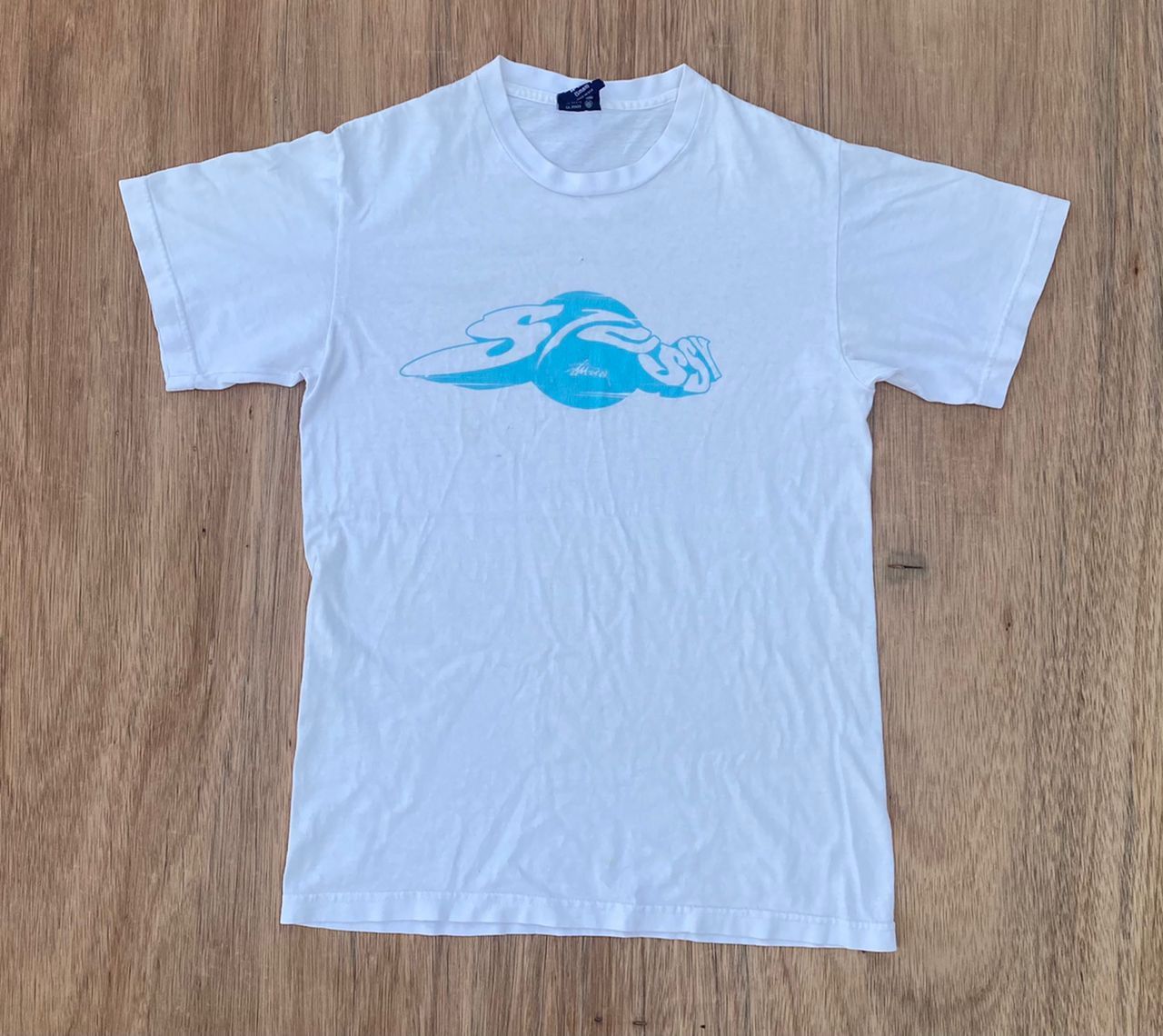 image of Tee E 1 Stussy in White, Men's (Size Small)