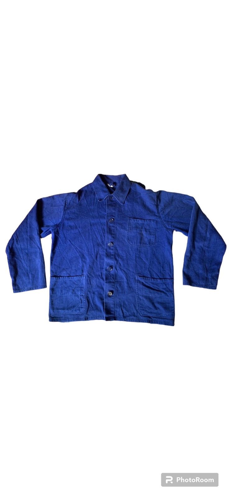 Vintage 80s FRENCH WORKER JACKET RARE Size US L / EU 52-54 / 3 - 1 Thumbnail