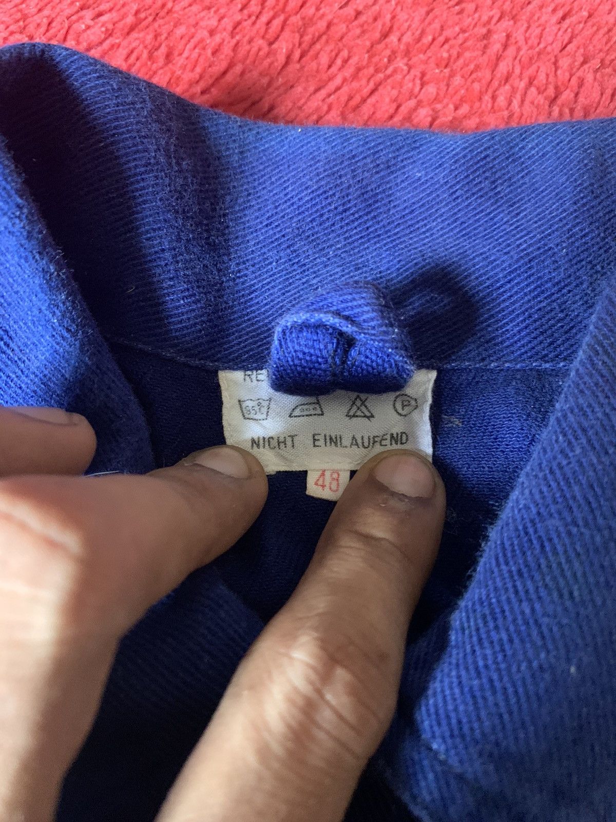 Vintage 80s FRENCH WORKER JACKET RARE Size US L / EU 52-54 / 3 - 7 Thumbnail