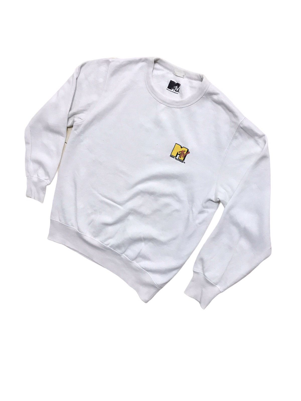 Mtv × Vintage Vintage Mtv Music Television Sweatshirt Embroidered Logo Size US M / EU 48-50 / 2 - 2 Thumbnail