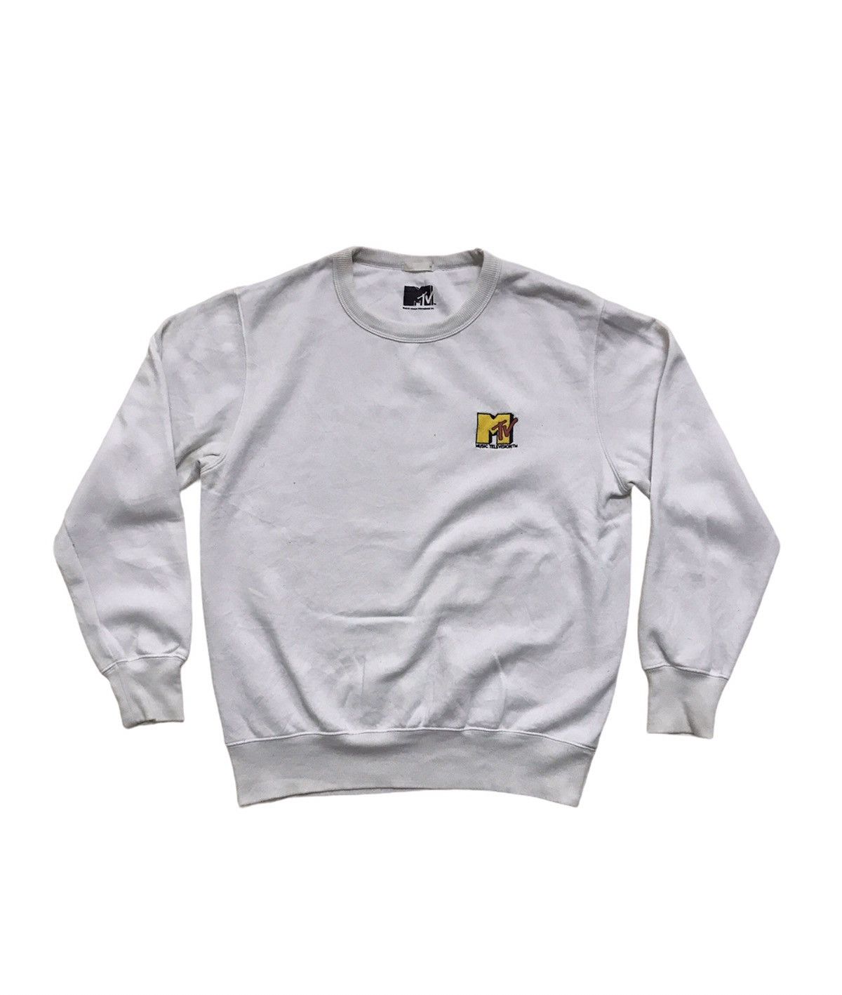 Mtv × Vintage Vintage Mtv Music Television Sweatshirt Embroidered Logo Size US M / EU 48-50 / 2 - 1 Thumbnail