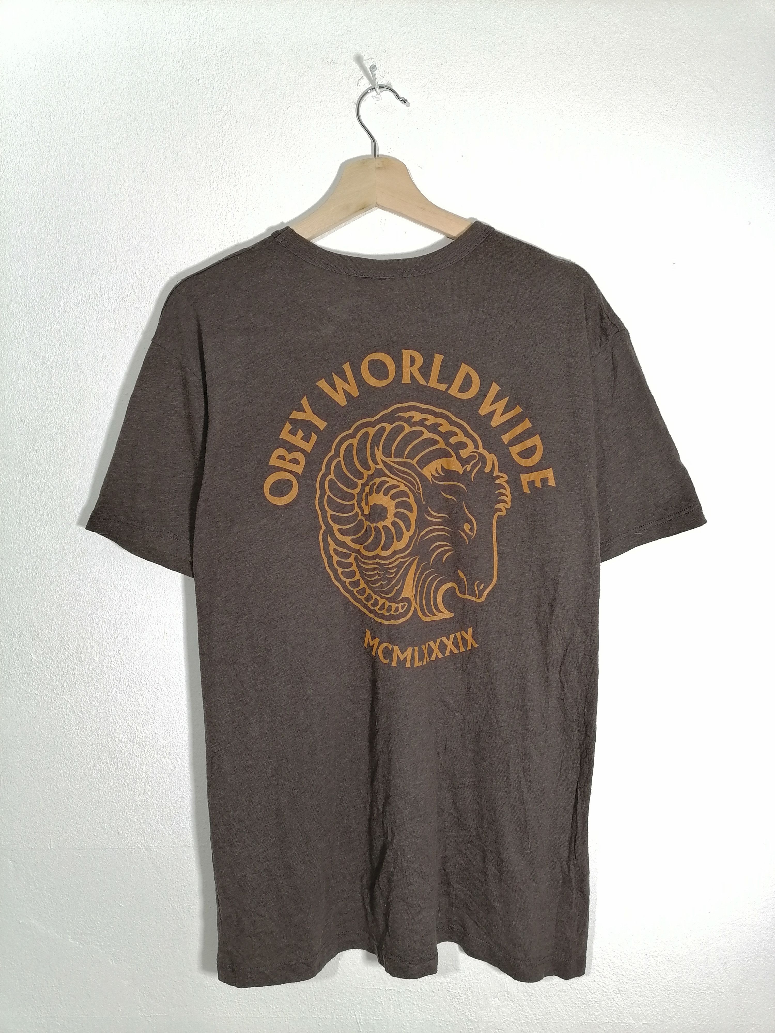 Obey Obey World Wide Tee Size US L / EU 52-54 / 3 - 1 Thumbnail