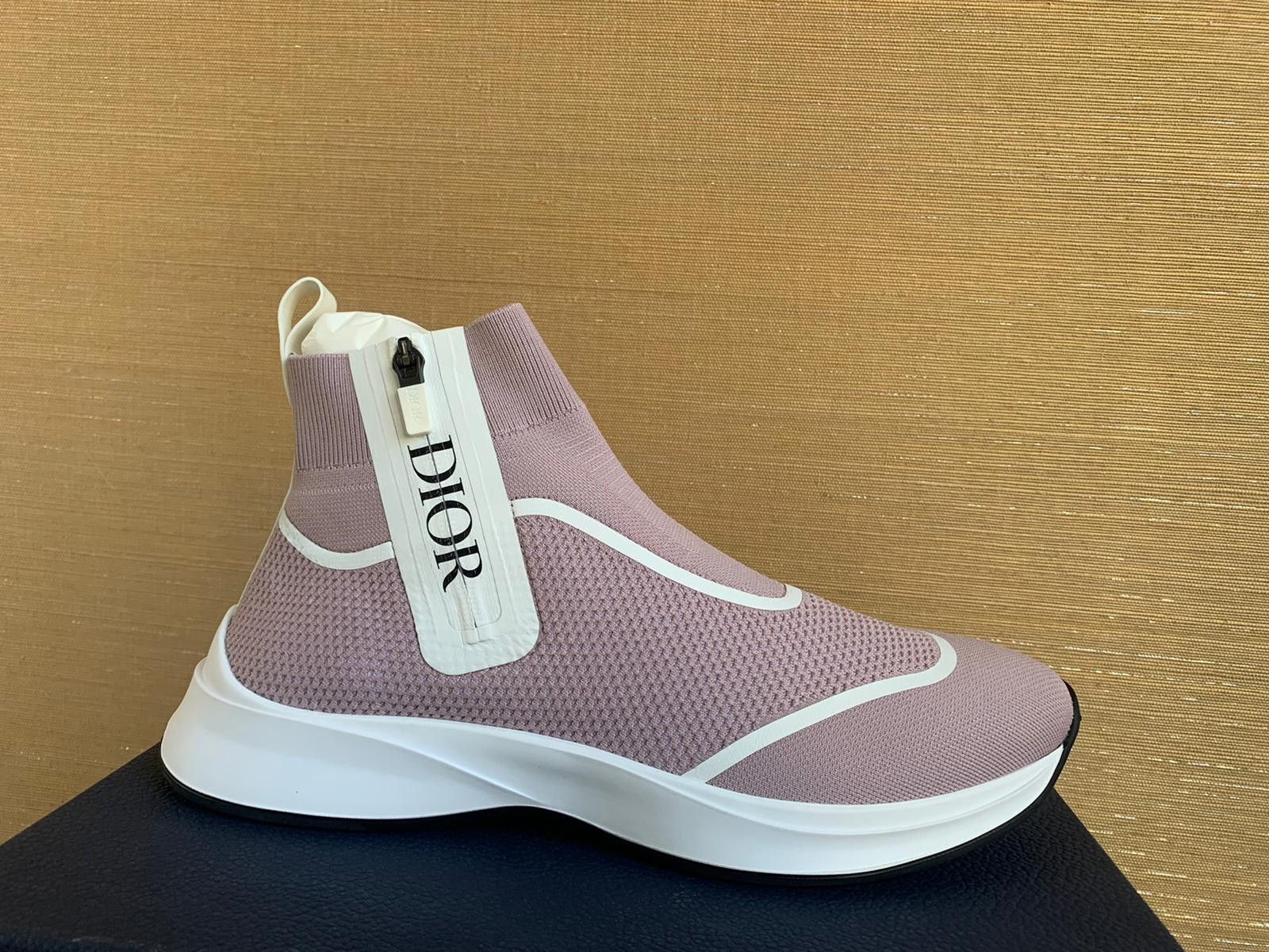 Dior B25 High Top Sneakers in Pink Size US 12 / EU 45 - 9 Thumbnail