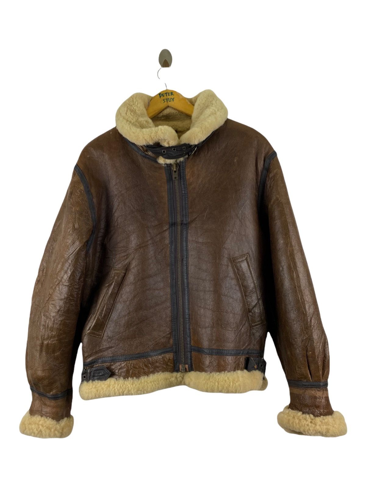 Vintage VINTAGE RARE B3 LEATHER JACKET Size US M / EU 48-50 / 2 - 1 Thumbnail
