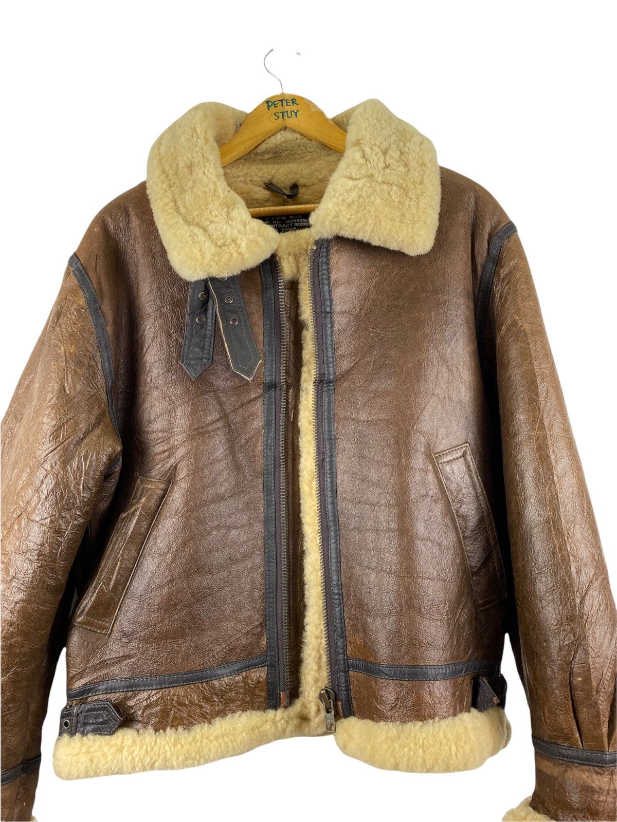 Vintage VINTAGE RARE B3 LEATHER JACKET Size US M / EU 48-50 / 2 - 9 Thumbnail