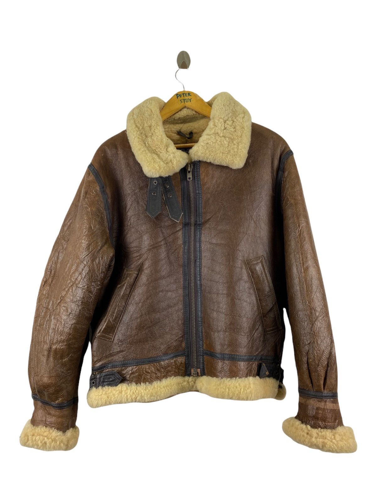 Vintage VINTAGE RARE B3 LEATHER JACKET Size US M / EU 48-50 / 2 - 5 Thumbnail