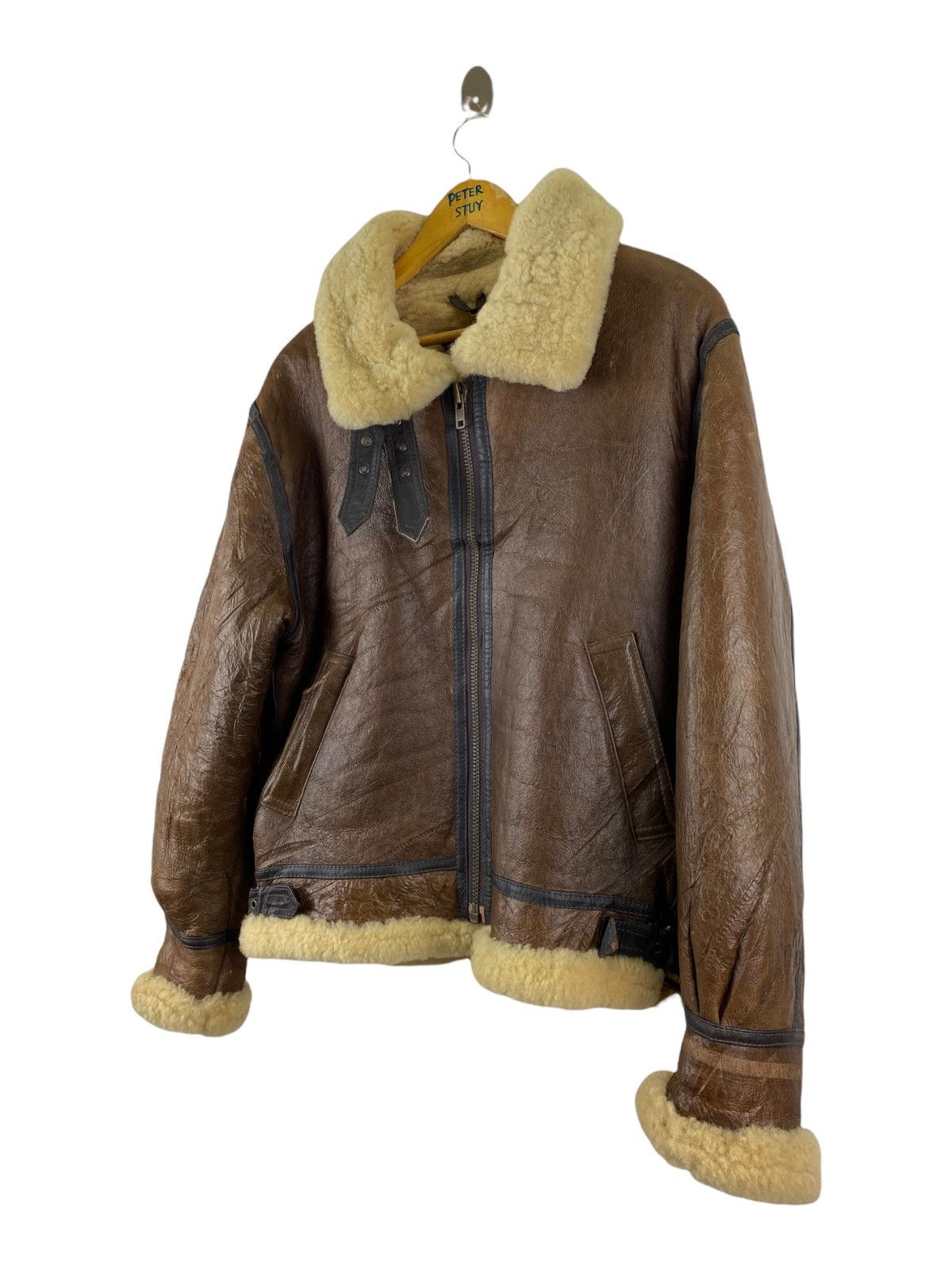 Vintage VINTAGE RARE B3 LEATHER JACKET Size US M / EU 48-50 / 2 - 7 Thumbnail