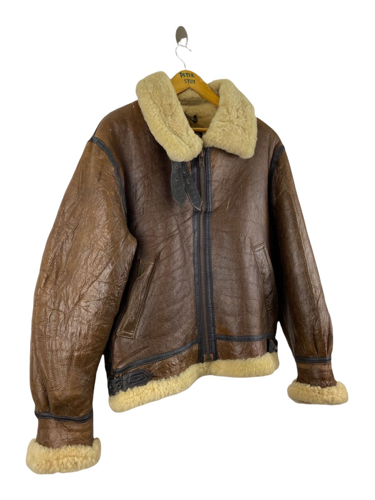 Vintage VINTAGE RARE B3 LEATHER JACKET Size US M / EU 48-50 / 2 - 6 Thumbnail