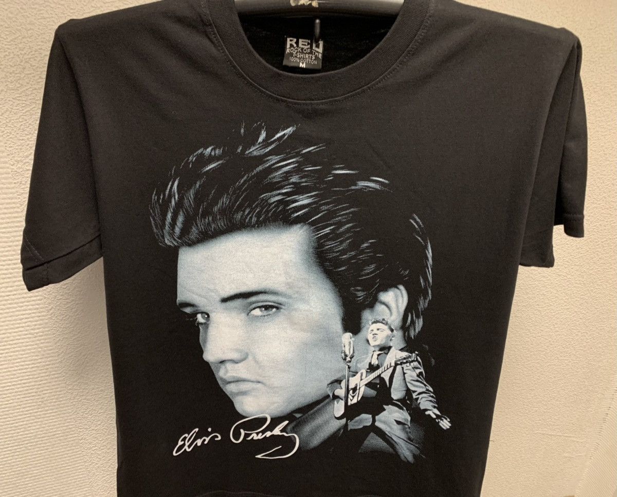 Band Tees Elvis Presley vintage rock black t-shirt Thailand M sz Size US M / EU 48-50 / 2 - 6 Thumbnail