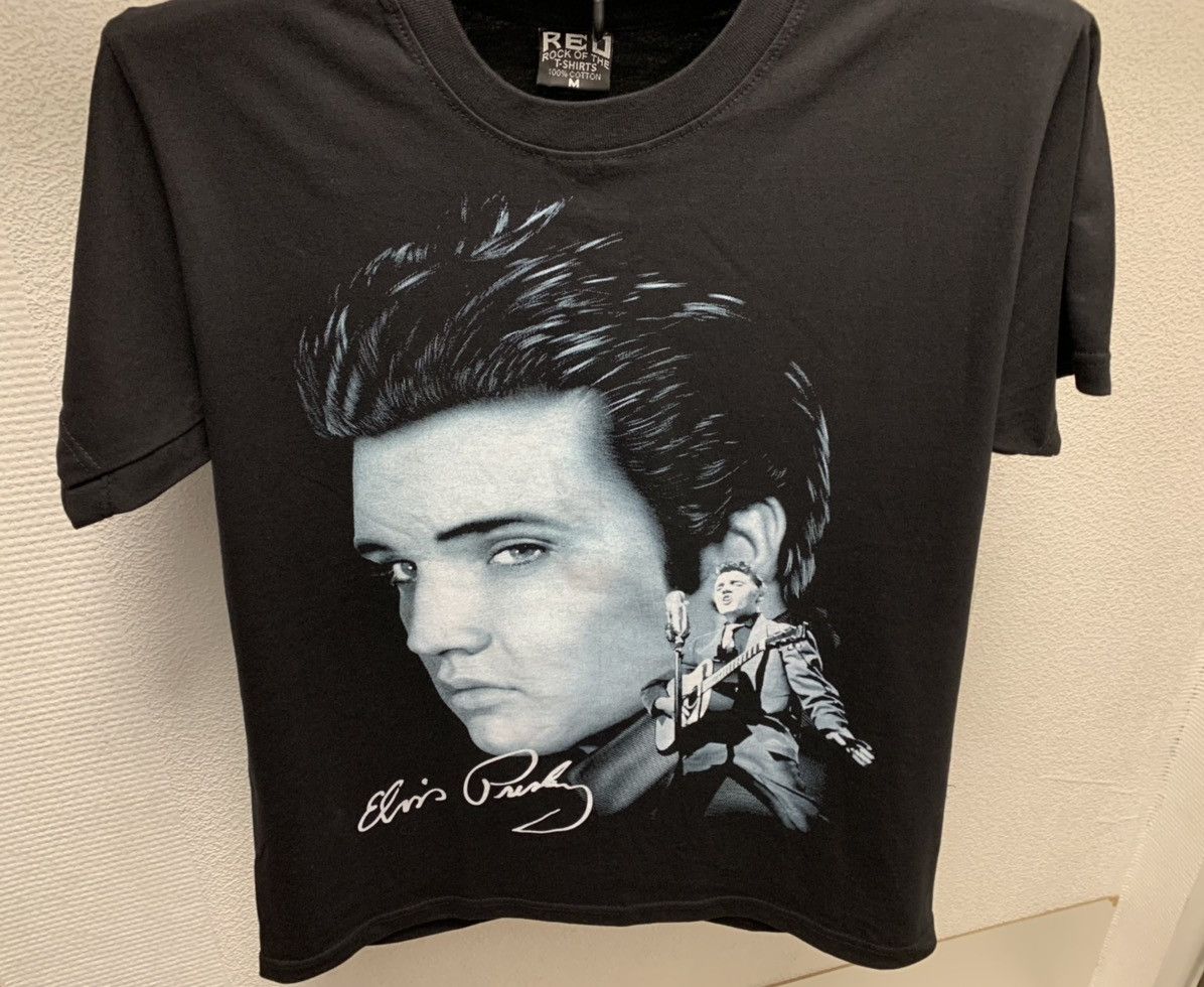 Band Tees Elvis Presley vintage rock black t-shirt Thailand M sz Size US M / EU 48-50 / 2 - 2 Thumbnail
