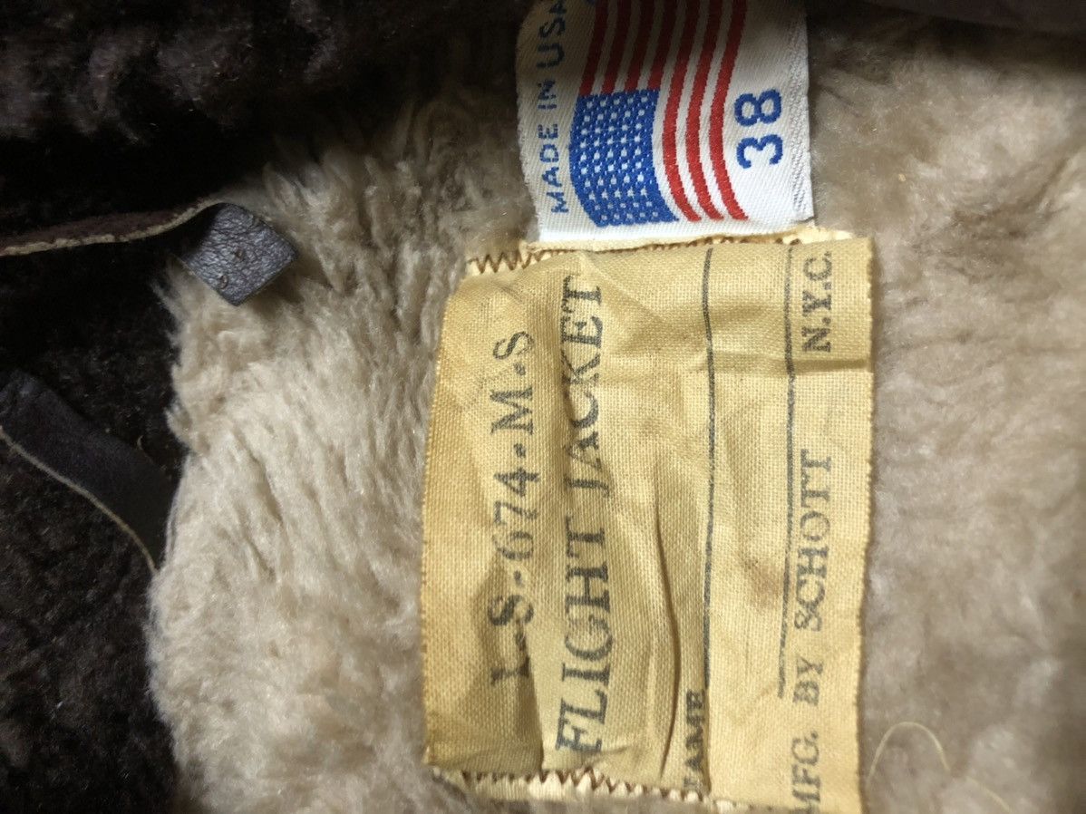 Schott 🚀Vintage 1970s Schott Flight Jacket Cockpit Military Size US M / EU 48-50 / 2 - 4 Thumbnail
