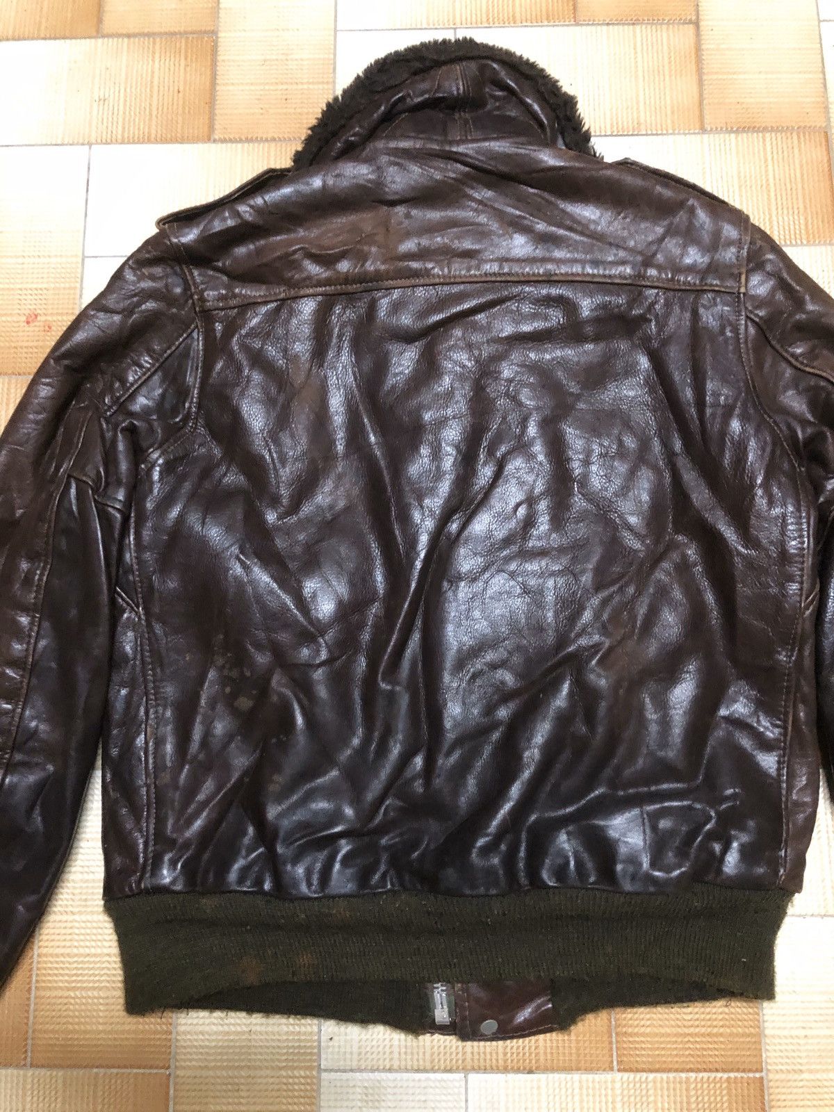Schott 🚀Vintage 1970s Schott Flight Jacket Cockpit Military Size US M / EU 48-50 / 2 - 3 Thumbnail