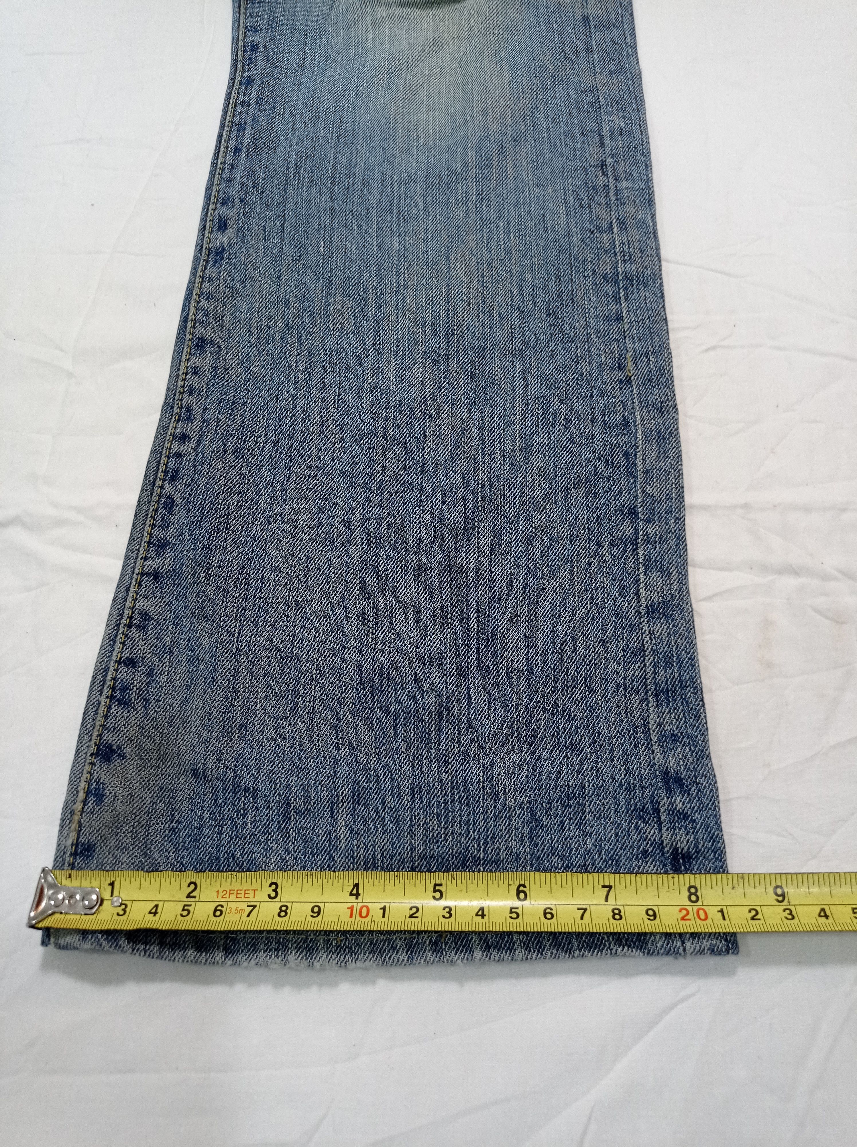 Japanese Brand Medio Quadro Flare Distressed Denim Bush Pants Size US 31 - 22 Thumbnail