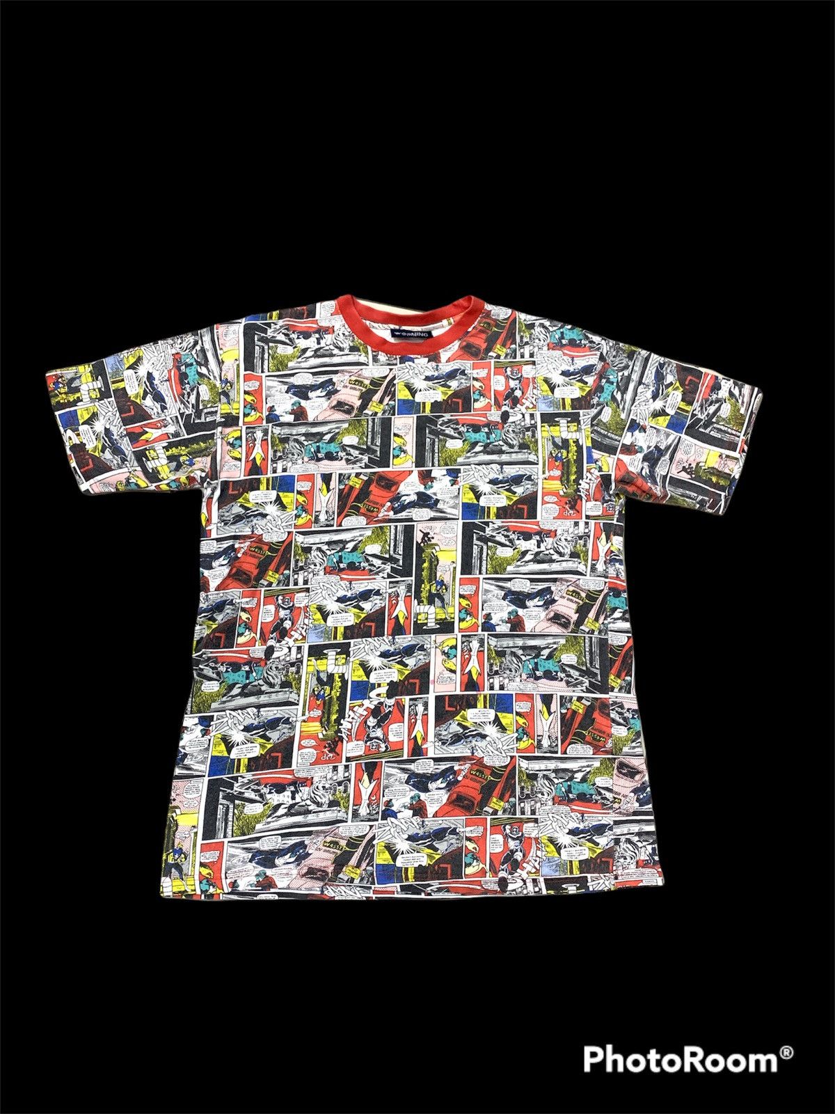 Vintage COMIC PRINT SUPERHEROES OVP SHIRT Size US M / EU 48-50 / 2 - 1 Thumbnail