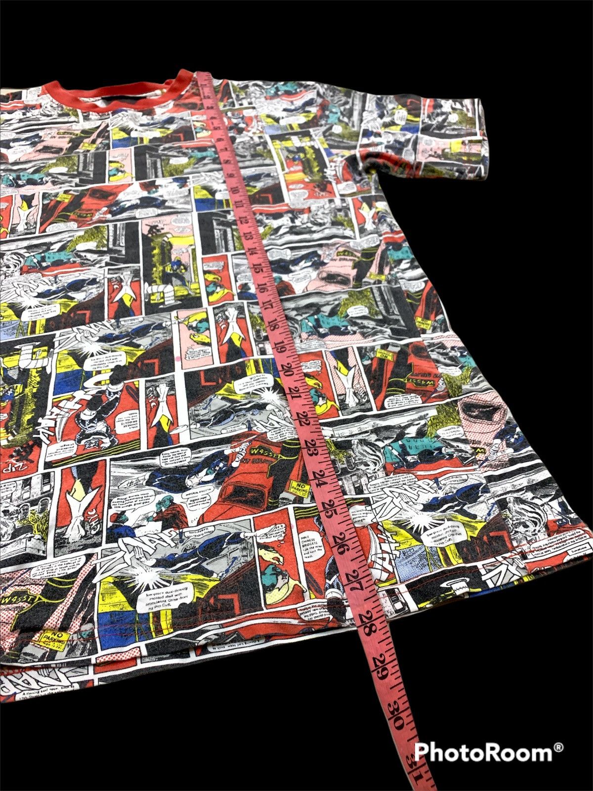 Vintage COMIC PRINT SUPERHEROES OVP SHIRT Size US M / EU 48-50 / 2 - 3 Thumbnail