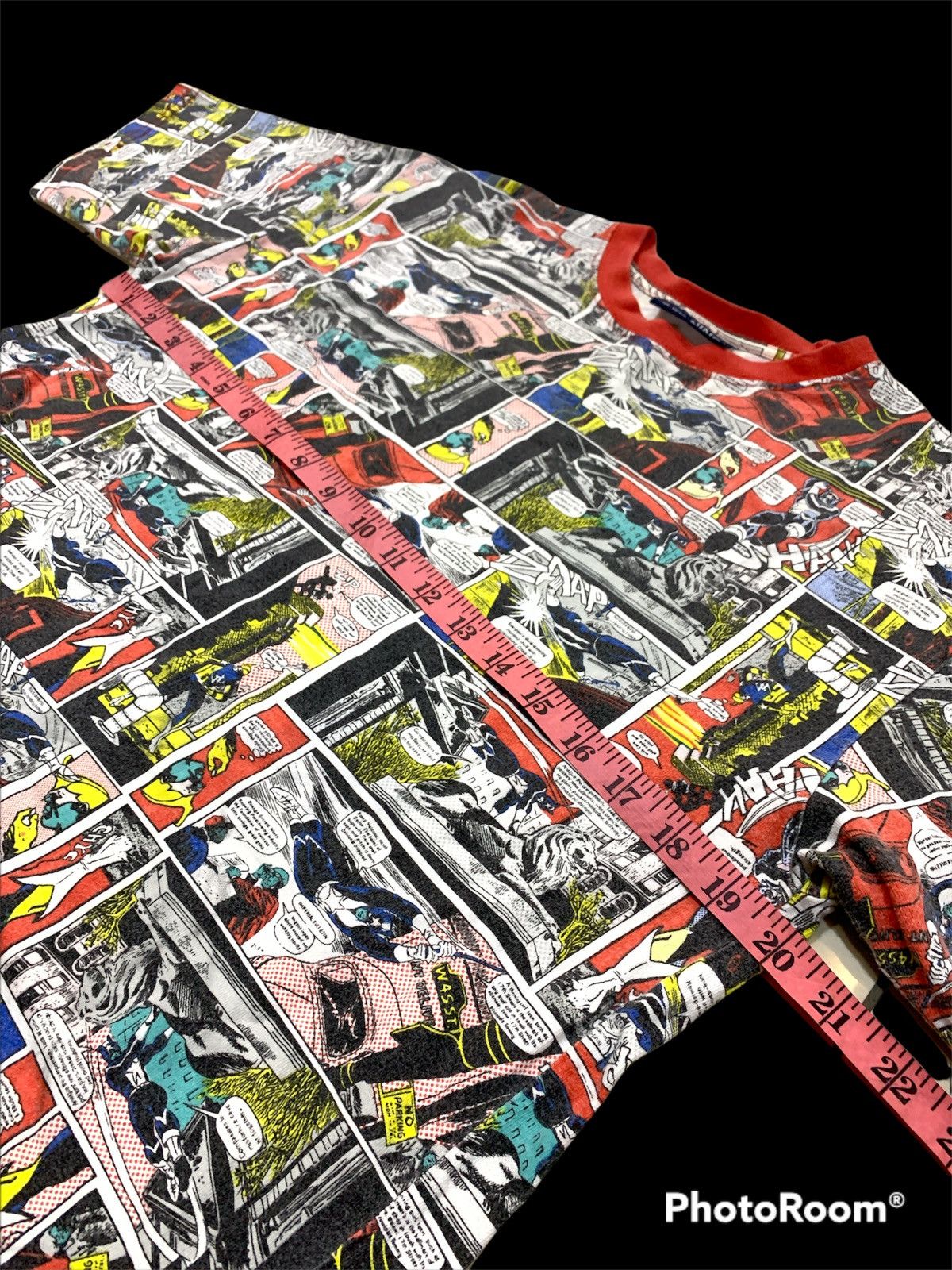 Vintage COMIC PRINT SUPERHEROES OVP SHIRT Size US M / EU 48-50 / 2 - 4 Thumbnail