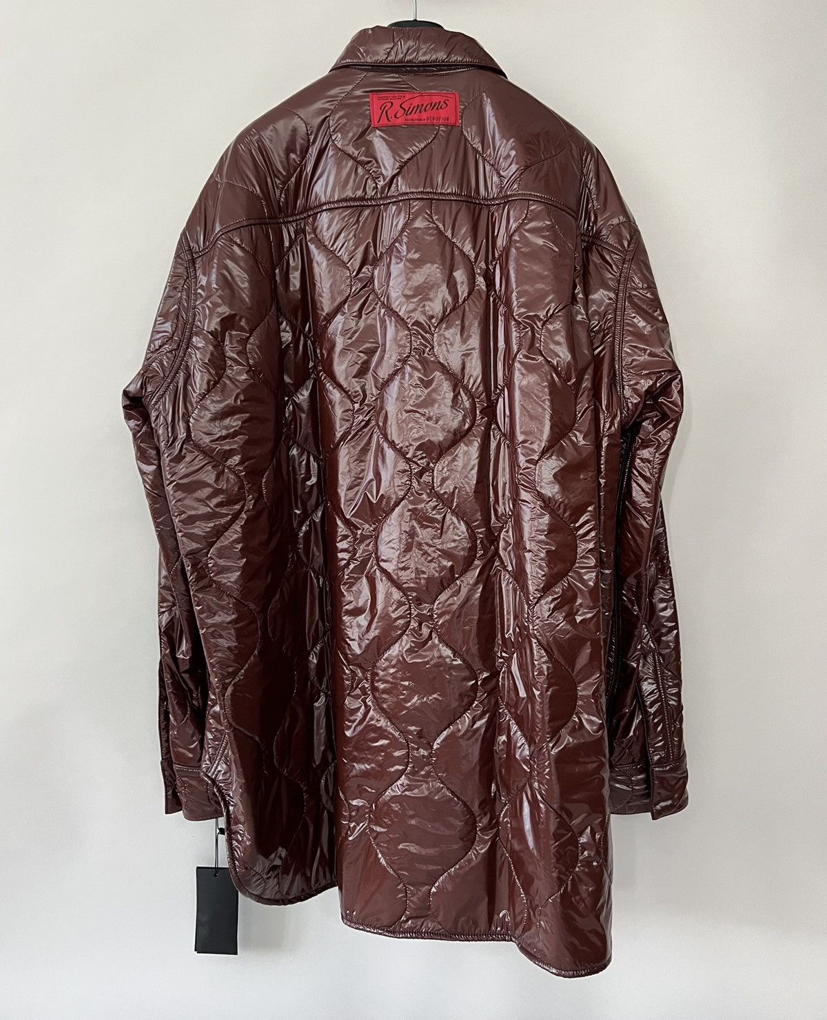 Raf Simons Quilted high-shine coat Size US L / EU 52-54 / 3 - 2 Thumbnail