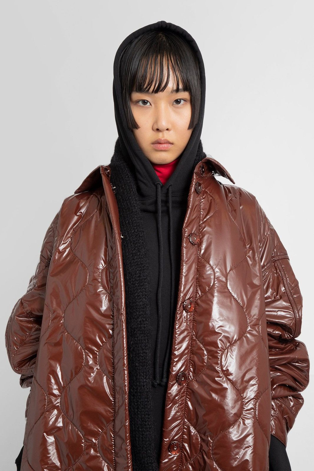 Raf Simons Quilted high-shine coat Size US L / EU 52-54 / 3 - 12 Thumbnail