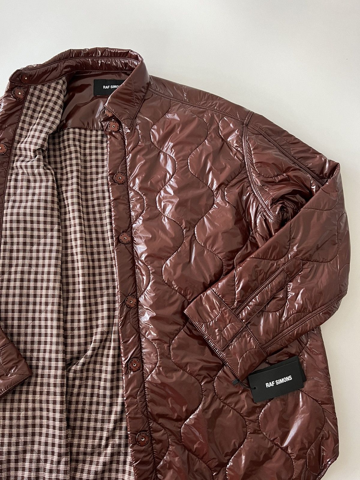Raf Simons Quilted high-shine coat Size US L / EU 52-54 / 3 - 5 Thumbnail