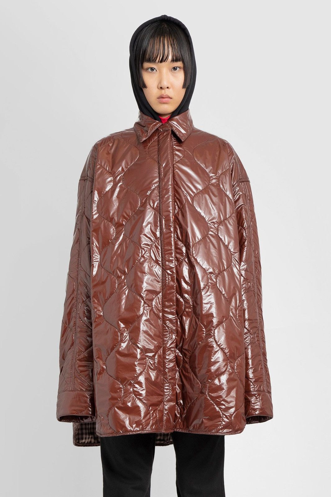 Raf Simons Quilted high-shine coat Size US L / EU 52-54 / 3 - 9 Thumbnail