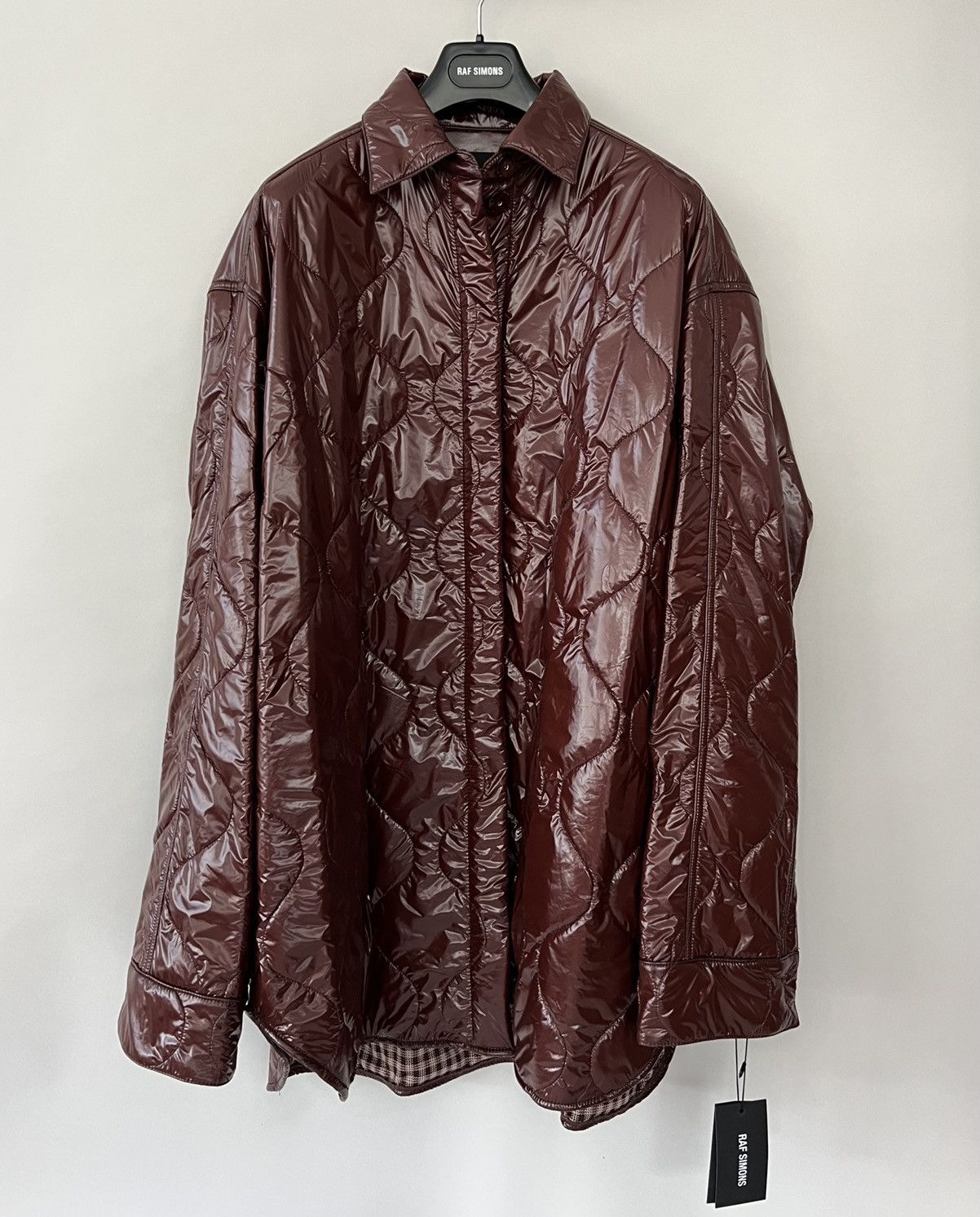Raf Simons Quilted high-shine coat Size US L / EU 52-54 / 3 - 1 Thumbnail